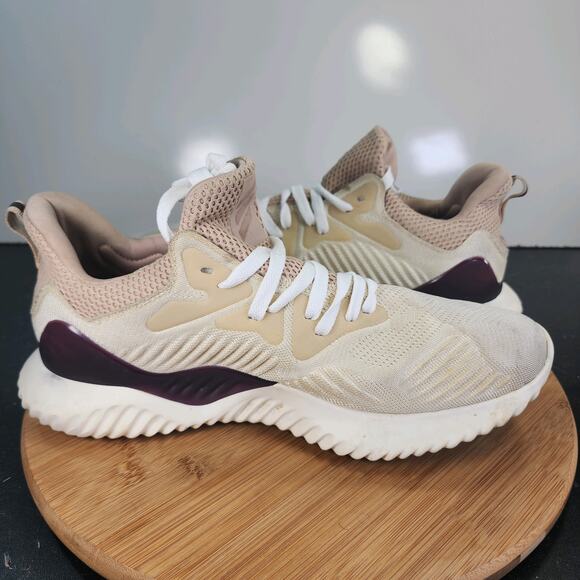 Women's Adidas Alphabounce Sz 11 010469 White Mesh Running Training Sneakers - Picture 5 of 8